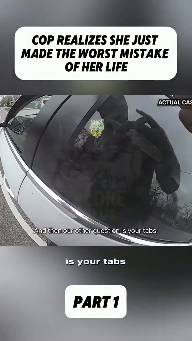 Traffic stop turns tense as officer grabs the wrong weapon